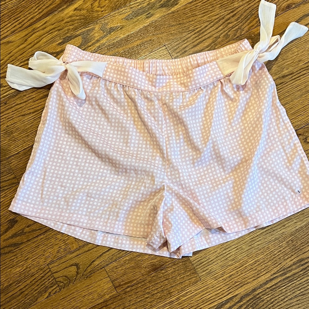 Aerie Light Pink Checkered Pajama Shorts